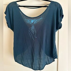 Leom Designs Teal Hummingbird T-Shirt